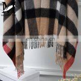 Fashion Women Real Raccoon Fur Hood Shawl Wool Cashmere Scarves Shawls thumbnail-6