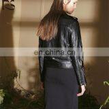 PU Leather Moto Women Jacket thumbnail-3