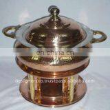 Copper and Brass Food Warmer Chafing Dish