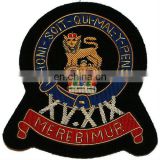 Hand Embroidered bullion wire Blazer Crest, Badge, patch, emblem, insignia