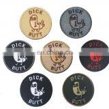 Custom High Quality Embroidery Patch of Duck Embroidered Patches, Dick Butt Embroidery Patch Overlock Badge With Hook and Loop