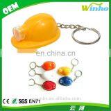 Winho Cheap Promotional Gift Helmet Kryring Best Hat Led Keychain