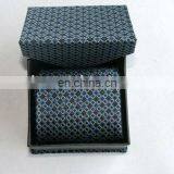 Polyester jacquard shirt woven necktie in giftbox