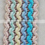 Fantastic Colorway Wave Leather Tape/ladder pu Trims for Accessories thumbnail-2