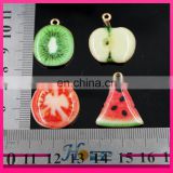 Fashion fruit charm pendant fruit shape enamel pendant for decoration