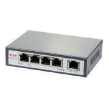 30W 5 Port PoE Switch with 4x10/100M PoE Ports +1*FE RJ45 uplink