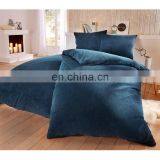 I@home 100%polyester Soild Color Microfiber Coral Fleece Bed Duvet Cover Sheet Set thumbnail-3