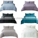 Hot Sell Ins Style Grey Purple 100% Microfiber 3 Piece Bed Sheet Set Full King Duvet Cover thumbnail-7