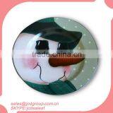 Christmas Decoration Ceramic Wall Plate With Snowman Design thumbnail-2
