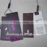 China Direct Manufacturer Custom Printed Garment Hangtag /Paper Hang Tag/Clothing Hang Tag