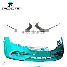 W176 A45 Front Bumper Fins Carbon Fiber Canards for Mercedes Benz A250 AMG 2013-2018 thumbnail-1