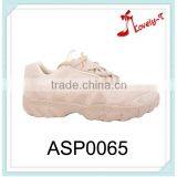 China Factory Lace up Safety Men Sport Shoes Cream Color Low Heel Sport Shoes thumbnail-1