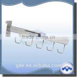 Metal Chrome Grid Wall Display Hook With Rectangular Tube thumbnail-1