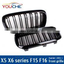 F15 F16 Replacement ABS Car Front Bumper Mesh Grille for BMW X Series X5 X6 2015+ thumbnail-5