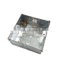 Electrical Junction Box Types 3*6 3*3 1+1+1 Iron Box Silver Color Waterproof Switch Box Cover