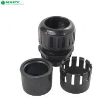 Nylon Flexible Explosion-proof Cable Gland Connector 25mm Plain Screwed Adaptor thumbnail-3