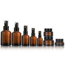 15g brown cream bottle 60ml dropper essential oil glass bottle 120ml tan slanted shoulder lotion essence bottle