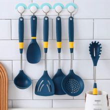 Silicone Kitchenware Nordic Style Silicone Shovel Spoon Scoop Powder Claw Kitchen Tool Set Spatula Set Silicone Utensils Set