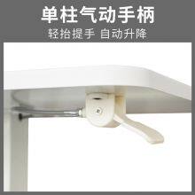 Pneumatic Office Laptop Desk Rolling Adjustable Table Computer Mobile Stand thumbnail-3