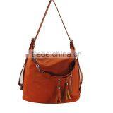 Fashion Women Shoulder Bag pu Leather Handbag Tassel Bag thumbnail-1