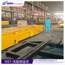 75 Ton Battery Motorized Industrial Rail Transfer Trolley for Factory Material Transport thumbnail-3