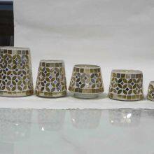 Glass Candle Holder Glass Vase Mosaic Vase thumbnail-5