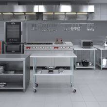 Stainless Steel Workbench, Suitable for Kitchen Food Preparation, Applicable to Commercial and Residential Use. thumbnail-4