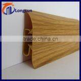 Cheap Price Polyurethane Flooring Baseboard Pvc Moulding ( Size 2700*54mm) thumbnail-1
