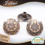 Garment Accessory With Logo Snaps Wholesale Metal No Sew Snap Button