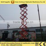 Electro-hydraulic Scissor Lift,Self-Propelled Mobile Hydraulic Scissor Lift,Four Wheels Mobile Scissor Lift Table thumbnail-5