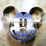 2015 New Design Hot Sale Mickey Mouse Shaped Stainless Steel Cake Mould
