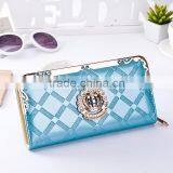 Latest Women pu Purse Luxurious Decorate Long Wallet thumbnail-3