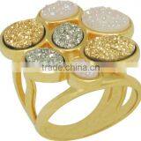 Brazilian Fashion Ring With Natural Stone thumbnail-1