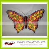 Metal butterfly wall art 3d tv background wall decoration                        
                                                Quality Choice