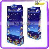 Logo Printing Custom Corrugated Cardboard Hook Display for Hanging for Kids Sockes