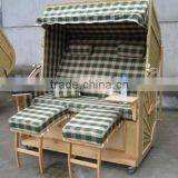 Wicker Roofed Beach Chair & Beach Basket & Strandkorb & Cabana thumbnail-1