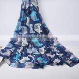 2016 High Quality WOMAN SCARF Cotton Voile Scarves Solid Warm Autumn and Winter Scarf Shawl Elephant Printed Supplier's Choice thumbnail-1