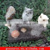 stone owl carving