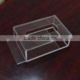 Square Water Clear Acrylic Tissue Box QCY-TB-3