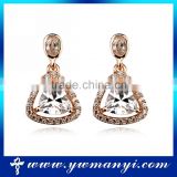 Fashion wholesale gold crystal earring models