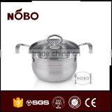 Drum Shape Steel Handles Stainless Steel Cooking Pot Set thumbnail-4