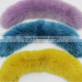 2016 High quality real multicolor fox fur collar for garment