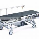 Stainless steel three functions adjustable hospital stretcher trolley