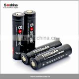 Soshine LiFePO4 18650 battery protected 1800mAh 3.2V 18650 lifepo4 battery rechargeable battery