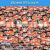 HD-046 Clear Printing Car Decoration Film Bomb Sticker Rolls For Sale thumbnail-1