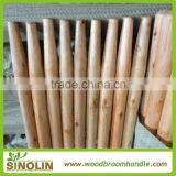 hot sell tapered end varnished wooden rake handle for garden