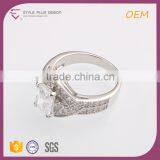 R63473K01 China Wholesale Jewelry Silver Plated Diamond Wedding Rings Jewelry for Women thumbnail-1
