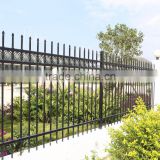 Galvanized zinc steel fence/PVC coated fence for residence/steel tube fence