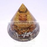 Tiger Eye Orgonite Aluminium Layer Antenna With Crystal Point : Wholesale Tiger Eye Orgone Product