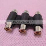 Audio System Black RCA Female to RCA Female Connector Adapter